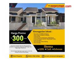 Promo Rumah Murah Kawasan Kampus 300 Jtan Villa Bukit Tidar Malang