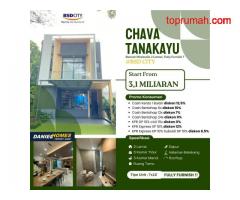 Rumah Full Furnish Lokasi Premium, Cluster Chava at Tanakayu BSD City