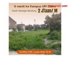 Tanah Startegis Bandung,Dekat UPI Cibiru,2Jtaan/M