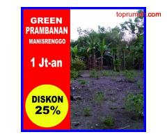 Kapling utara Candi Prambanan, KORTING 25%