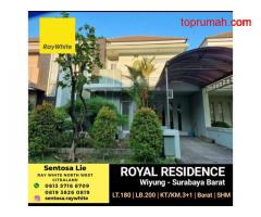Dijual Rumah Royal Residence Buckingham Wiyung Surabaya Barat - Lokasi Bagus TerDEPAN dekat Pakuwon 