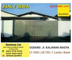 Disewakan Gudang Kalianak Madya Surabaya - Luas 1050 m2 - Ada 2 Ruang Kantor